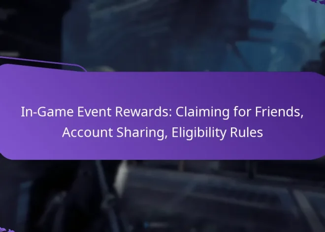 In-Game Event Rewards: Claiming for Friends, Account Sharing, Eligibility Rules