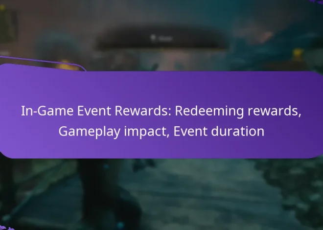 In-Game Event Rewards: Redeeming rewards, Gameplay impact, Event duration
