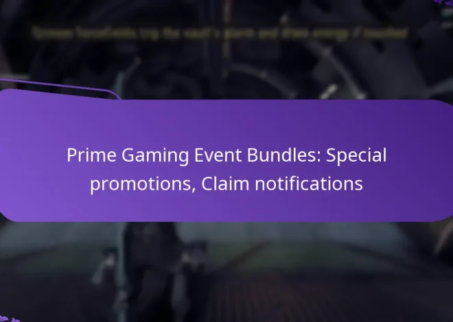Prime Gaming Event Bundles: Special promotions, Claim notifications