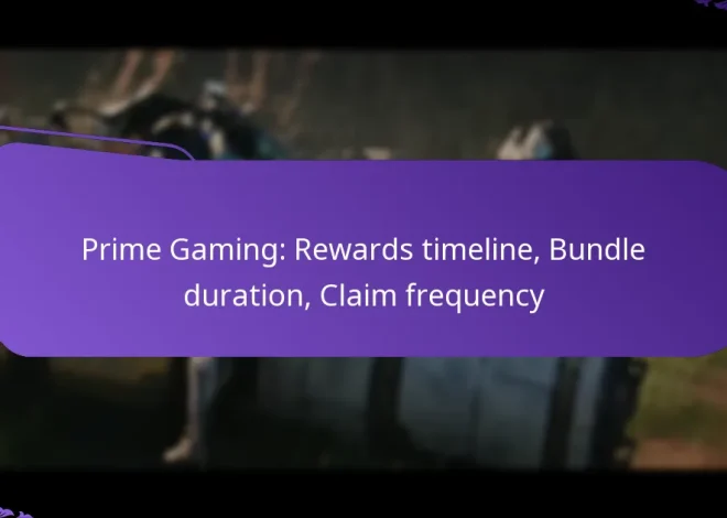 Prime Gaming: Rewards timeline, Bundle duration, Claim frequency