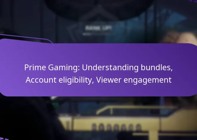 Prime Gaming: Understanding bundles, Account eligibility, Viewer engagement