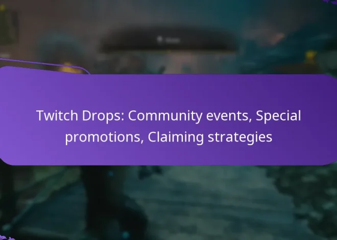 Twitch Drops: Community events, Special promotions, Claiming strategies