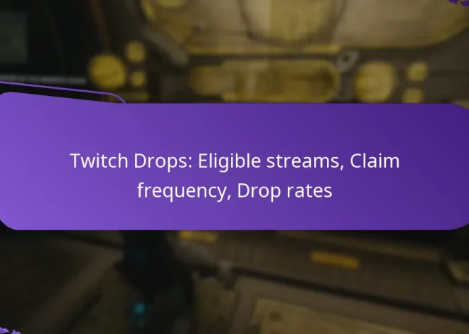 Twitch Drops: Eligible streams, Claim frequency, Drop rates