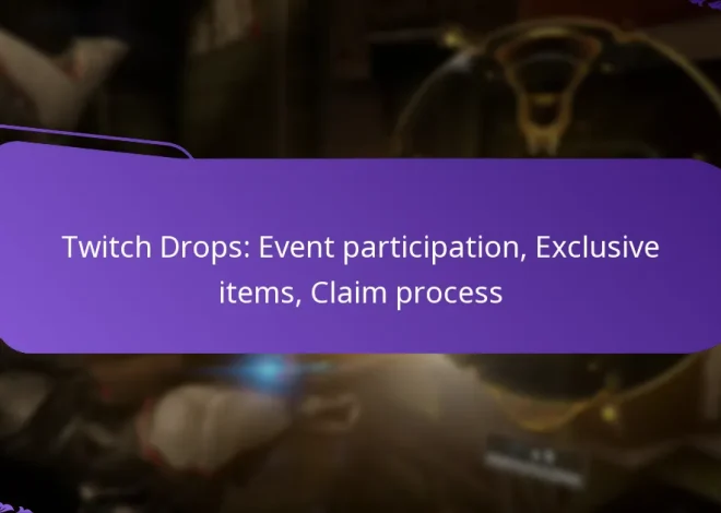 Twitch Drops: Event participation, Exclusive items, Claim process