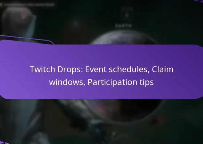 Twitch Drops: Event schedules, Claim windows, Participation tips