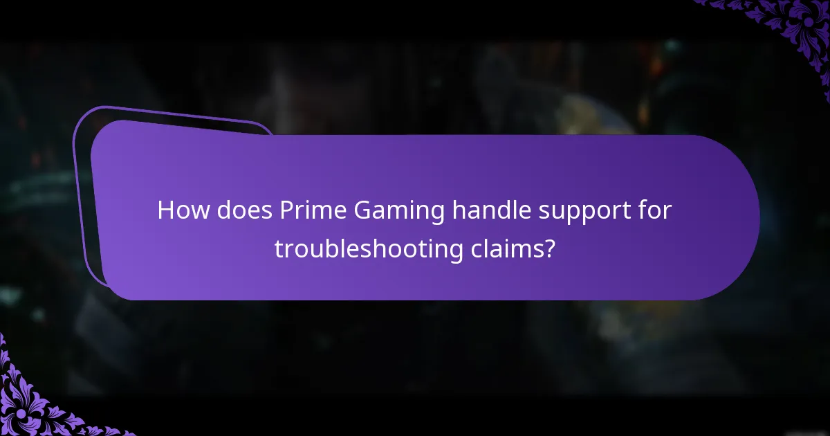 Where can I find Prime Gaming support contact information?