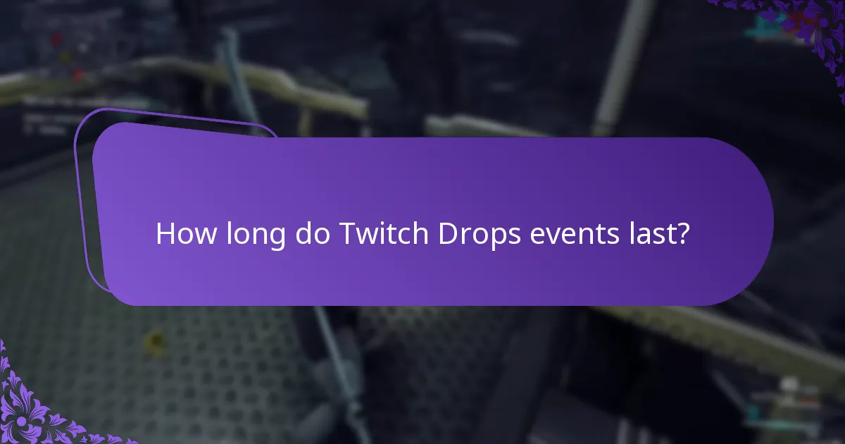 When are the upcoming Twitch Drops events?