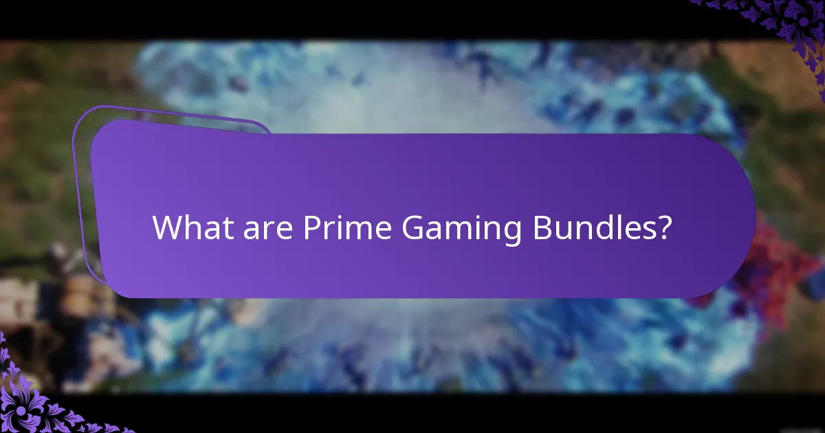What exclusive items are available in Prime Gaming Bundles?