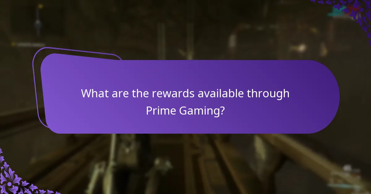 What is the impact of Prime Gaming rewards on gameplay?